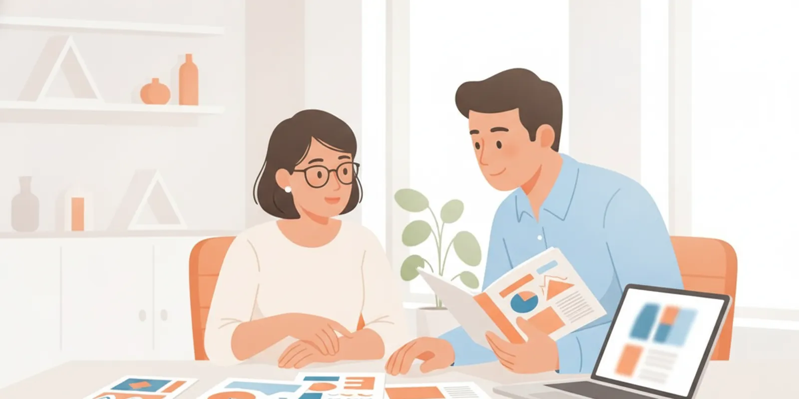 Marketing leaders reviewing survey findings in a thought leadership report