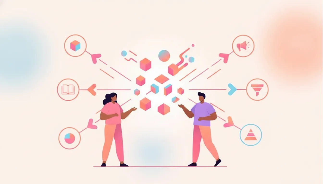 B2B marketing team turning survey insights into connected content assets