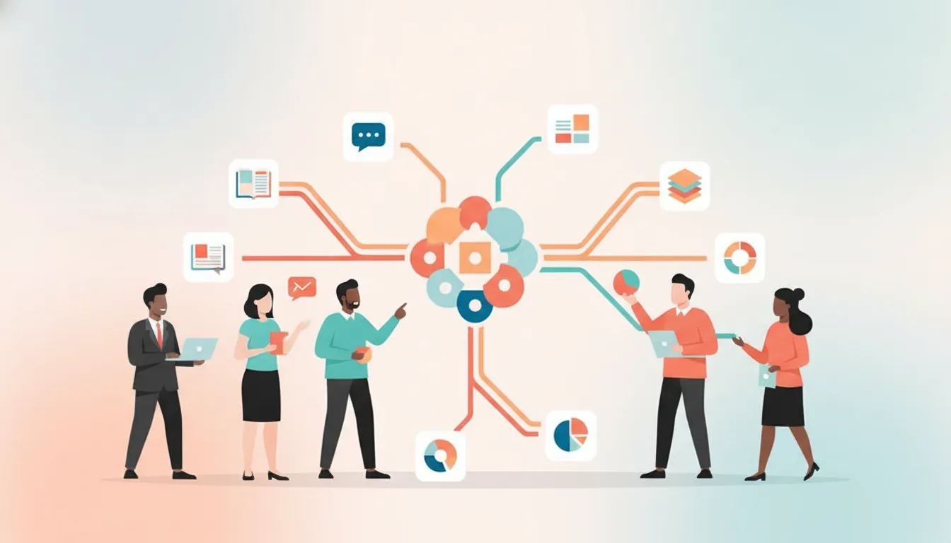 B2B marketing team turning survey insights into a content pipeline