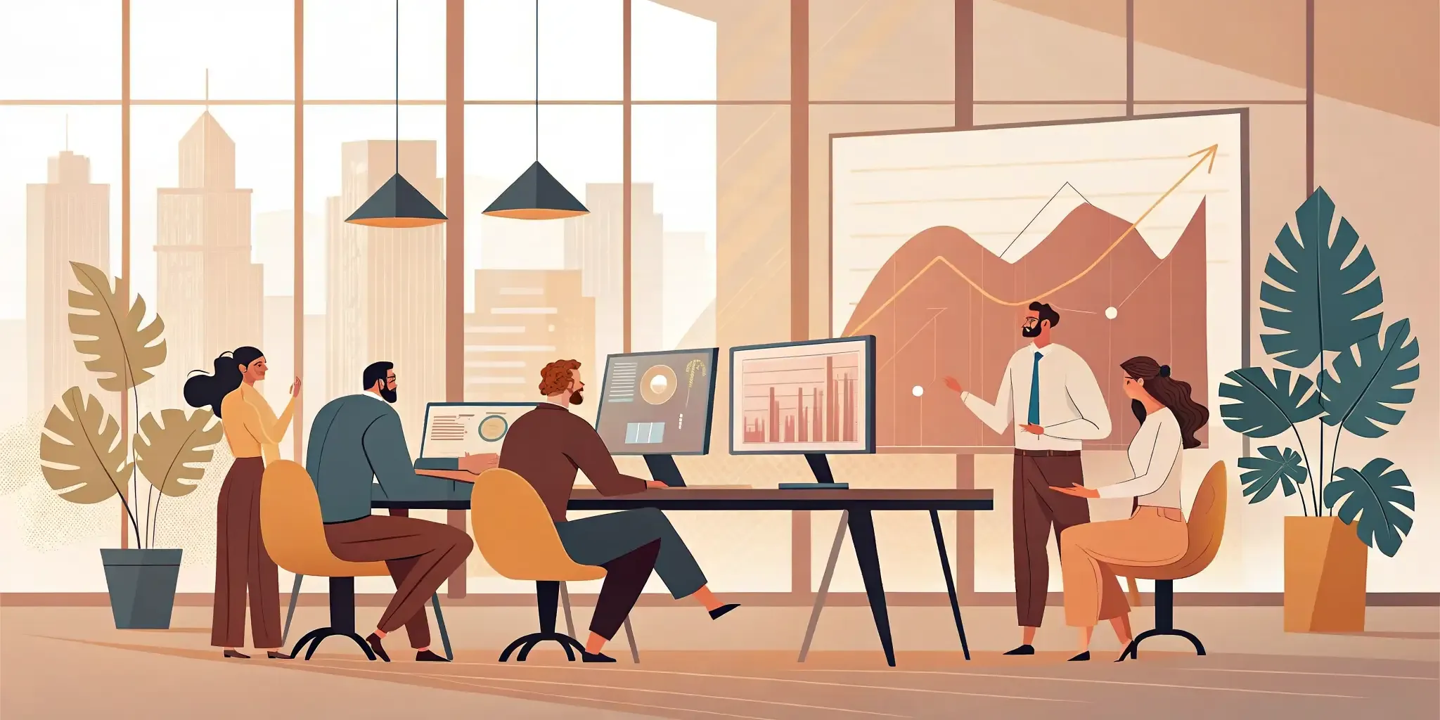 B2B marketing team turning original survey findings into connected content and sales conversations